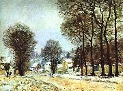 Alfred Sisley Snow at Louveciennes Norge oil painting reproduction